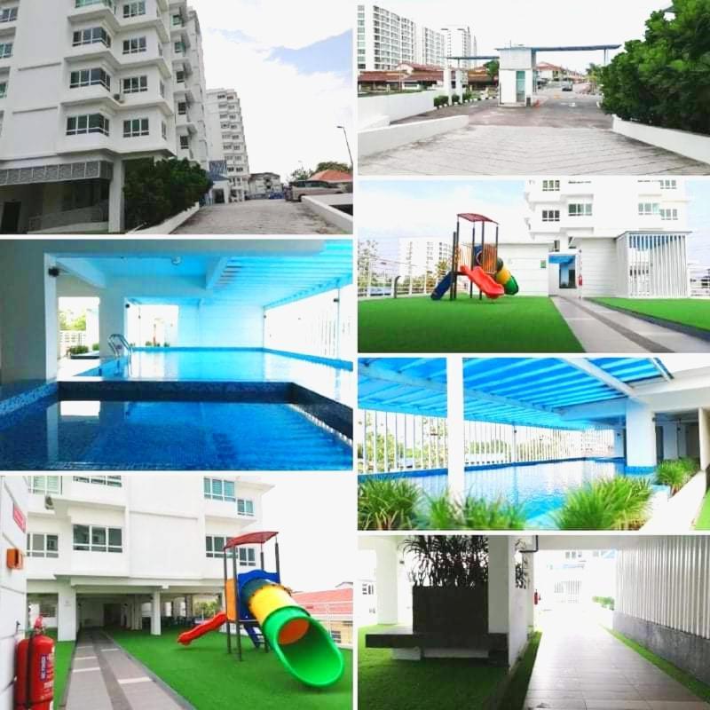 Apartment Kaf For Musliim Only With Pool, 3 Bedroom With Aircond, Smartkey Concept, Kids Fun Stay-slideswingtrampoline *